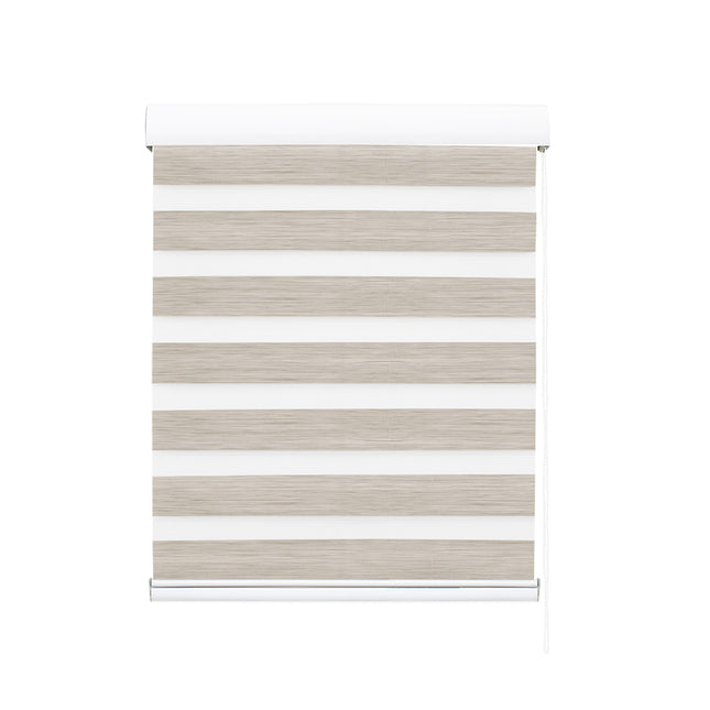 Marlow Blackout Zebra Roller Blind Curtains 90x210 Beige-1973194066401300481