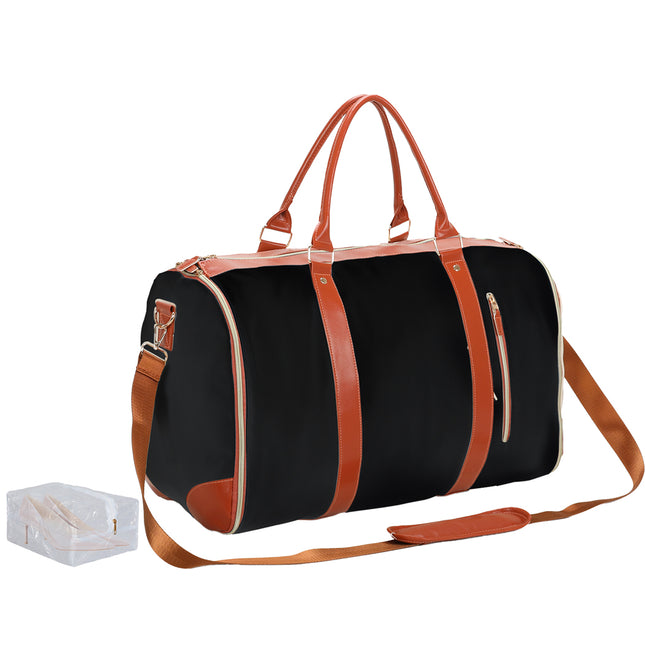 Slimbridge Garment Bags 2 in 1 Hanging Suit Bag Black-1973193511423578113