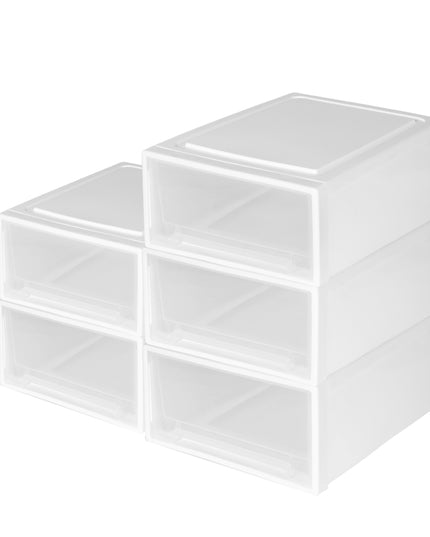 Large Storage Box Stackable Containers M 5PK Medium-1973193710925647873