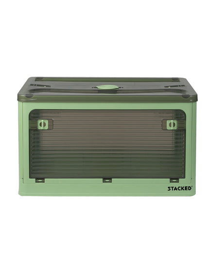 Storage Containers Stackable Lid Clothes S Green Small-1975420406236057601