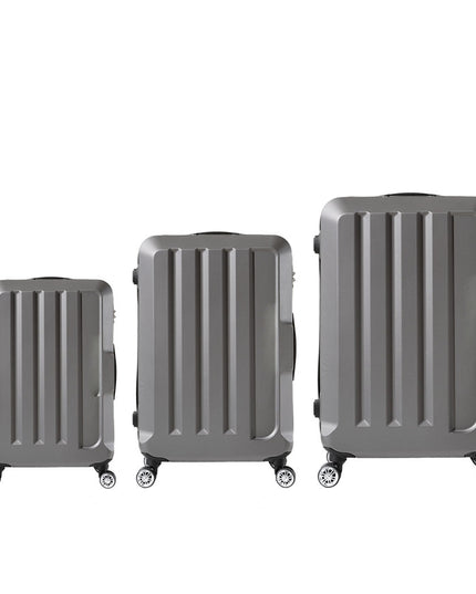 Slimbridge 20"24"28" 3PC Luggage Sets Dark Grey-1975420478650716161