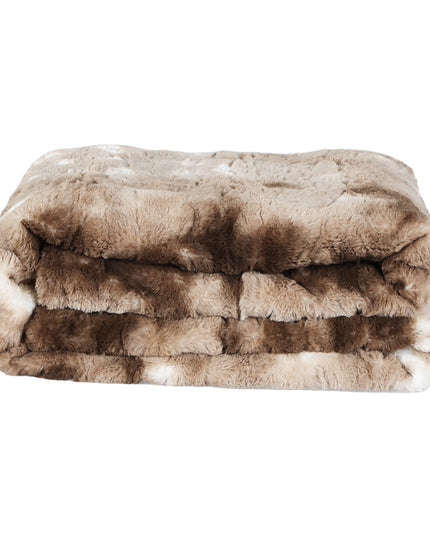 Dreamz Luxury Tie-dyed Blanket Brown 127cm x 152cm-1973193426723803137