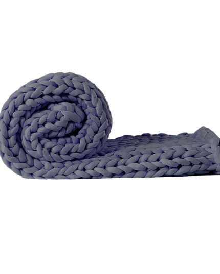 Dreamz Knitted Weighted Blanket Chunky Dark Grey Queen 9KG-1973194040547610625