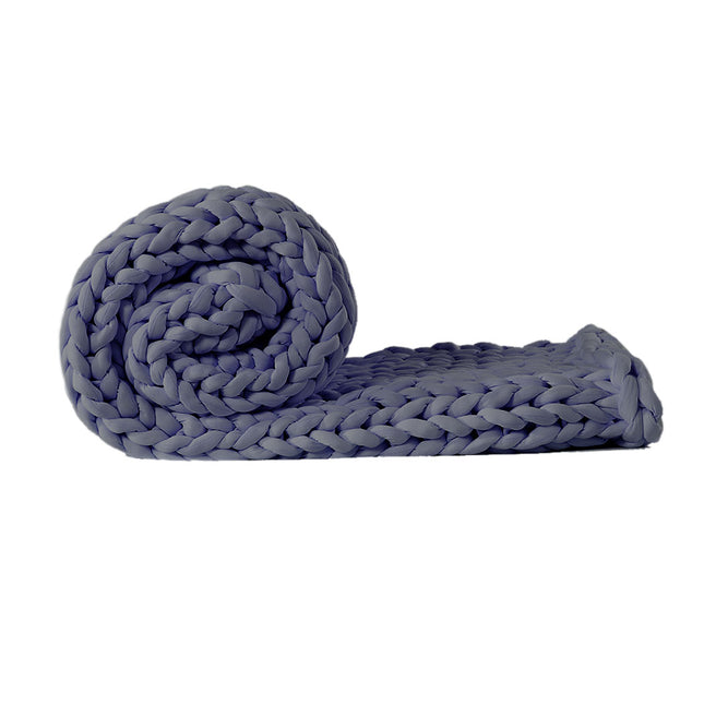 Dreamz Knitted Weighted Blanket Chunky Dark Grey Queen 9KG-1973194040547610625