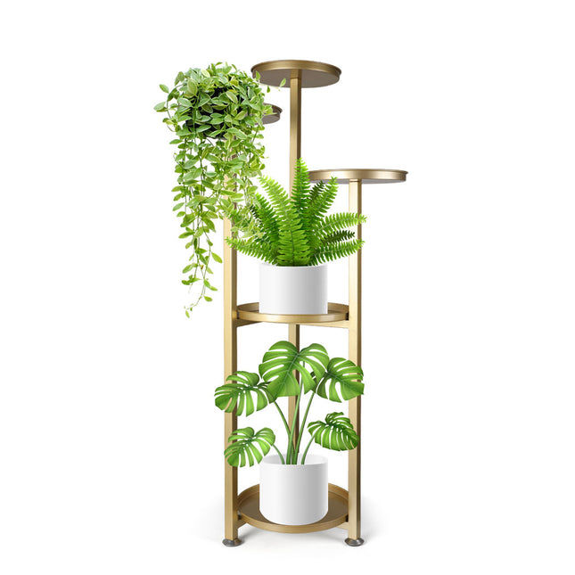 Levede Plant Stand Outdoor Indoor Flower Gold Medium-1975420369871441921