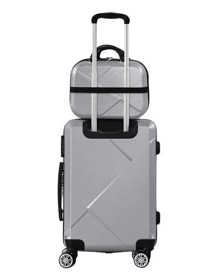 Slimbridge 2pcs 20"Travel Luggage Set Grey-1975420479338582017