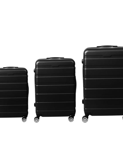 Slimbridge 3PC Luggage sets Suitcase Black-1975420481137938433