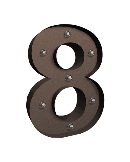 LED Metal Number Lights Free Standing-1973194151071715329