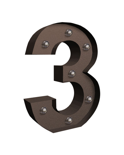 LED Metal Number Lights Free Standing-1973194202028314625