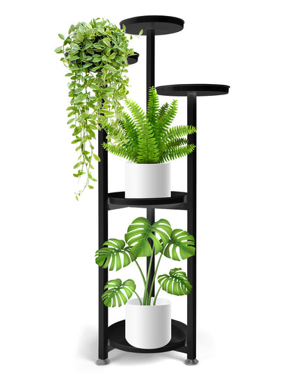 Levede Plant Stand Outdoor Indoor Flower Black Large-1973193773248811009