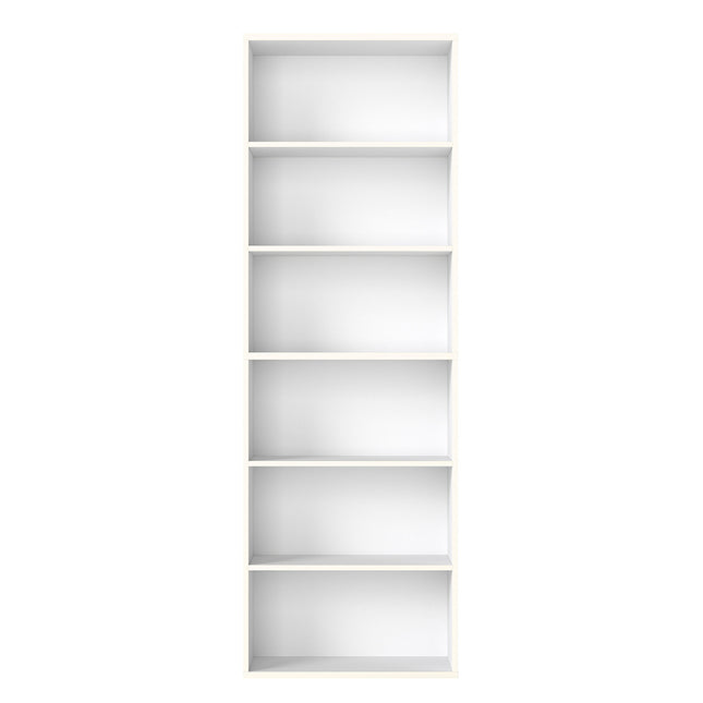 Levede 6 Tier Book Shelf Adjustable Shelves White-1984023719693127681