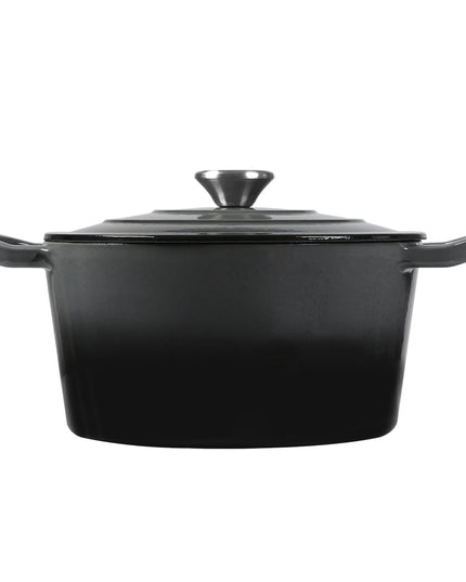 TOQUE 4L Enamel Dutch Oven Pot in Black Colour-1973193930577154049