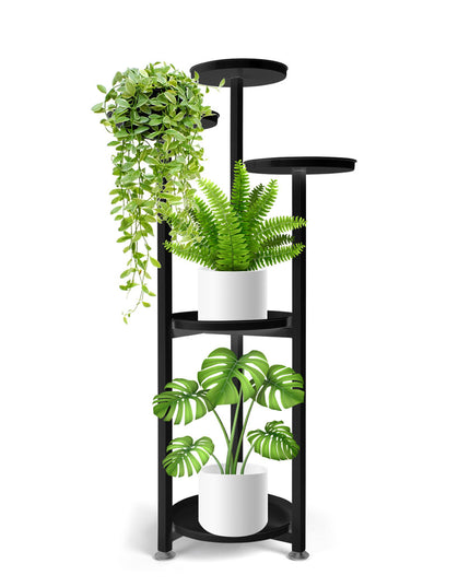 Levede Plant Stand Outdoor Indoor Flower Black Medium-1973193773810847745