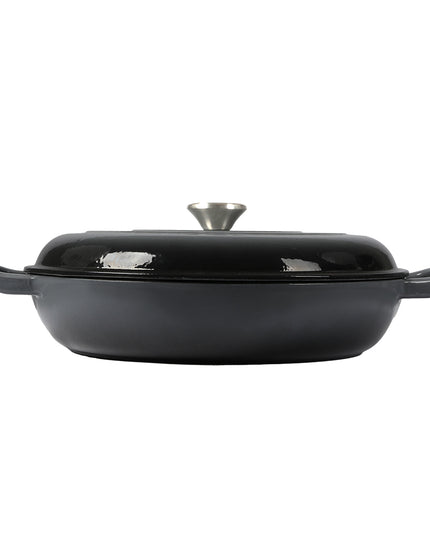 3.5L Enamel Dutch Oven Pan in Black Colour-1975420477065269249