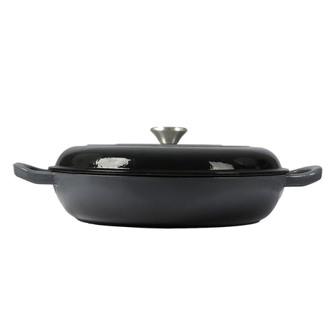3.5L Enamel Dutch Oven Pan in Black Colour-1975420477065269249