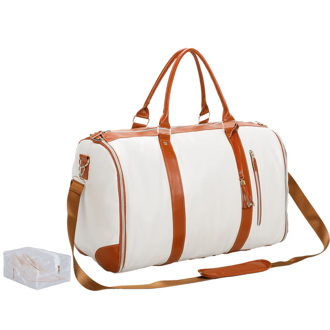 Slimbridge Garment Bags Hanging Suit Duffel Bag Beige-1975420336547696641