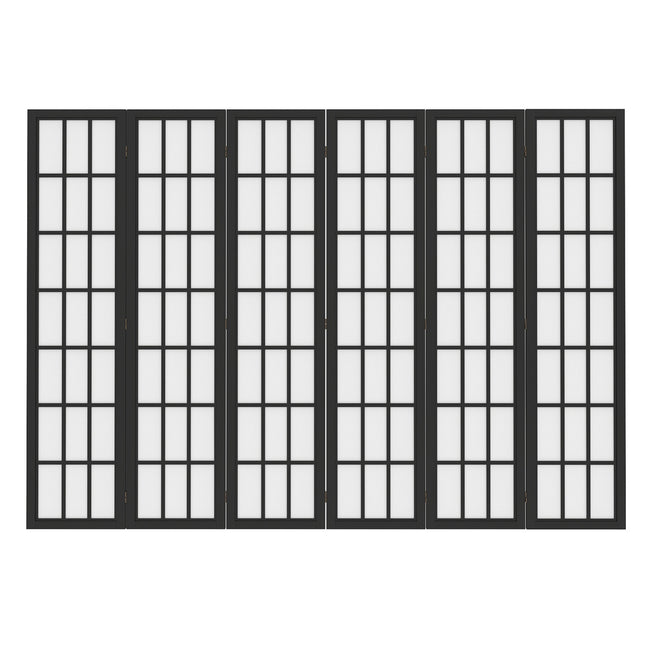 Levede 6 Panel Room Divider 170cm Freestanding Screen-1973193605594091521