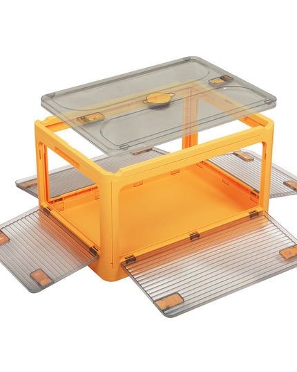 Storage Organiser Large Box Stackable M Orange Medium-1973193712657895425