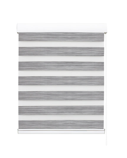 Marlow Blackout Zebra Roller Blind Curtains 90x210 Grey-1973194066216751105