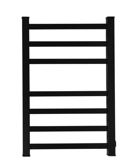 Heated Towel Rail Warmer Rack Wall Mounted Black-1973193892169912321