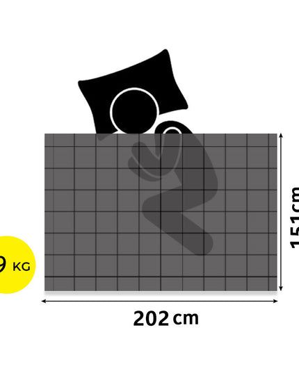 Dreamz Knitted Weighted Blanket Chunky Dark Grey Queen 9KG-1973194040547610626