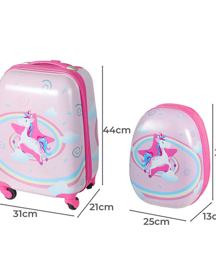 BoPeep 16''13'' 2PCS Kids Luggage Set Unicorn-1975420473697243138