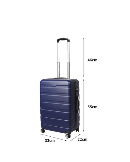 Slimbridge 20" Carry On Luggage Case Navy 20 inch-1973193939058036738