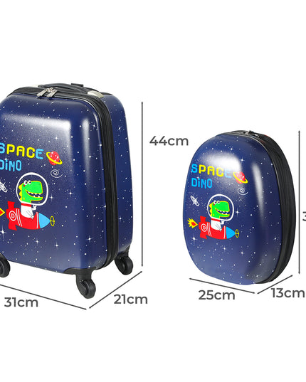BoPeep 16''13'' 2PCS Kids Luggage Set Space Dino-1973193918254288898