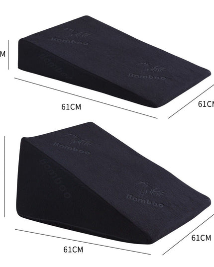 Cool Gel Memory Foam Bed Wedge Pillow With Cover-1973193472395579394