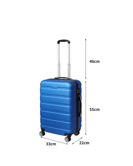 Slimbridge 20" Carry On Luggage Case Blue 20 inch-1973193938424696834
