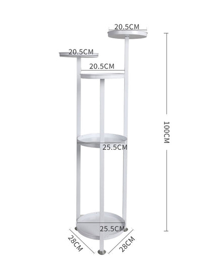 Levede Plant Stand Outdoor Indoor Flower White Medium-1973193774179946498
