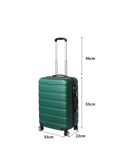 Slimbridge 20" Carry On Luggage Case Green 20 inch-1975420479959339010