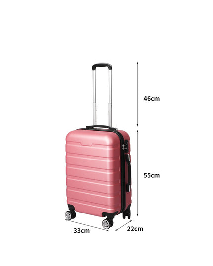 Slimbridge 20" Carry On Luggage Case Rose Gold 20 inch-1973193939502632962