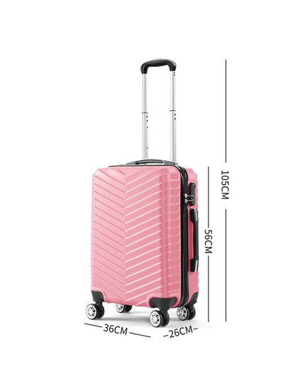 Slimbridge 20" Carry On Travel Luggage Rose 20 inch-1973193935891337218