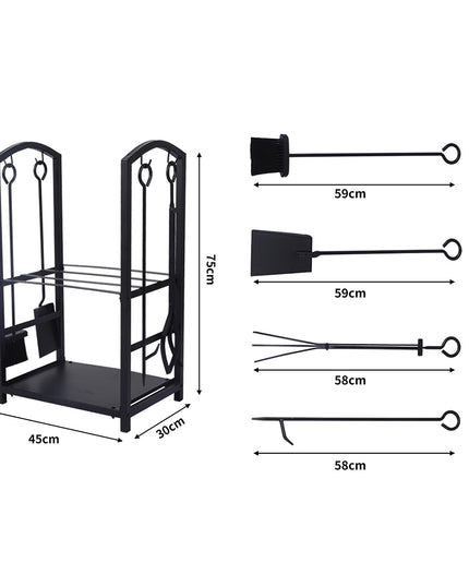 Traderight Firewood Rack 4 Fireplace-1973193883991019522