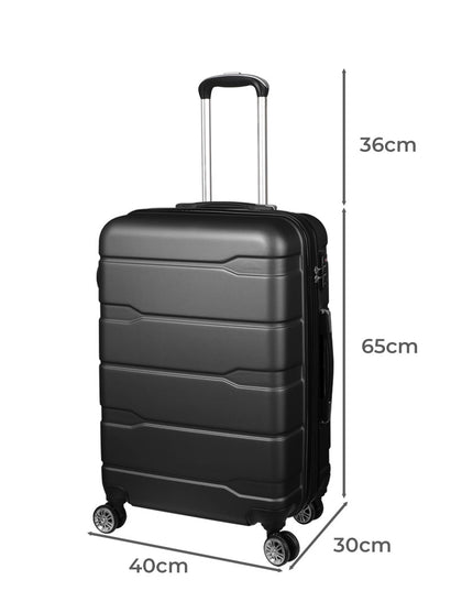 Slimbridge 24" Inch Expandable Luggage Black 24 inch-1973193943084568578