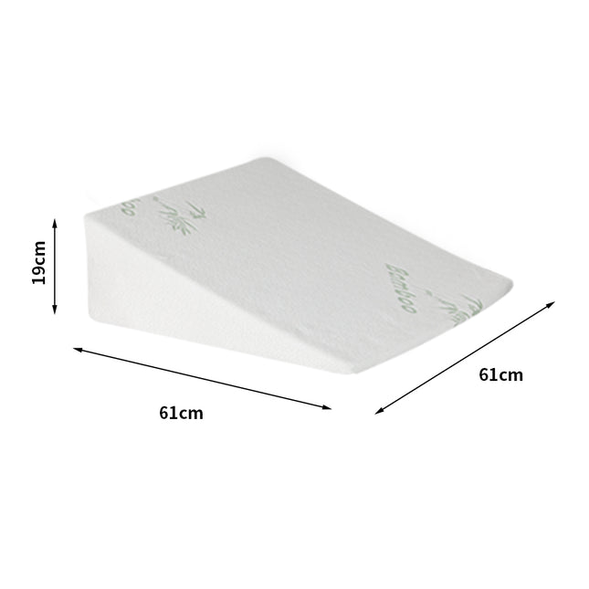 DreamZ Bedding Wedge Pillow Memory Foam White 19-1973193852017840130