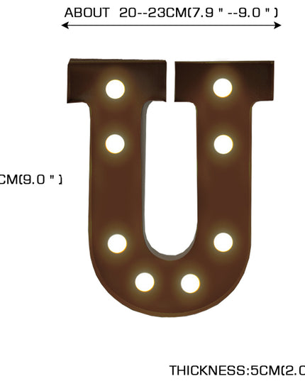 LED Metal Letter Lights Free Standing-1973194149826007042