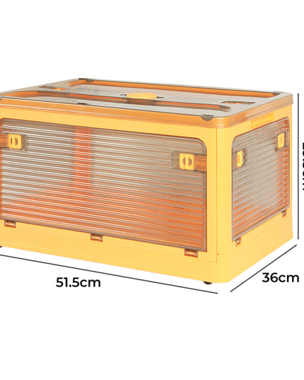 Storage Organiser Large Box Stackable M Orange Medium-1973193712657895426