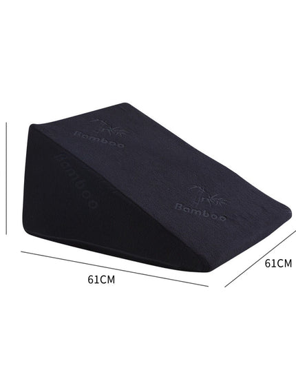 Cool Gel Memory Foam Bed Wedge Pillow Black 30-1973193851652935682