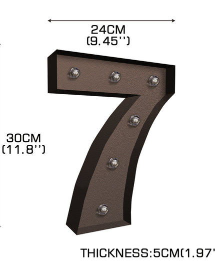 LED Metal Number Lights Free Standing-1973194202217058306
