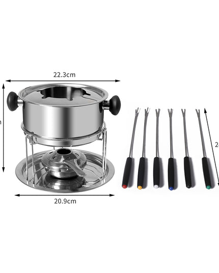 Toque Classic Fondue Set 12pcs Stainless-1973193928341590018