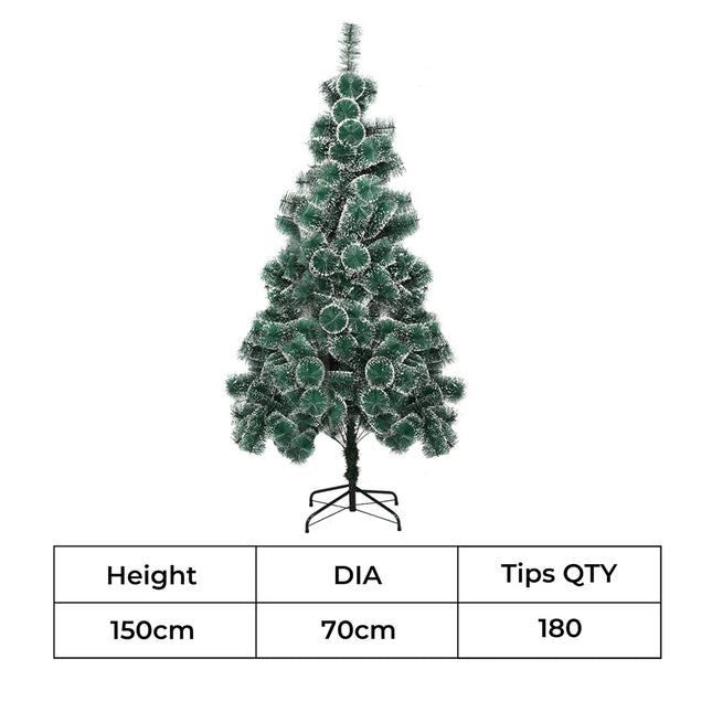 Santaco 1.5M 180 Tips Christmas Tree Full Pine Needle-1973193579564240898