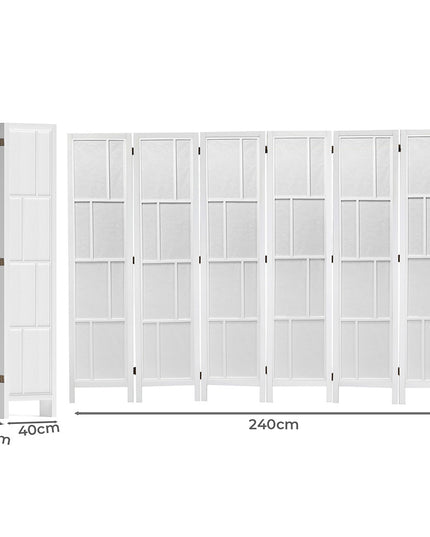 Levede 6 Panel Room Divider 170cm Freestanding Screen-1973194197406191618