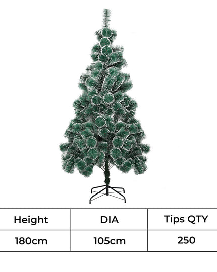 Santaco 1.8M 250 Tips Christmas Tree Full Pine Needle-1973193579773956098