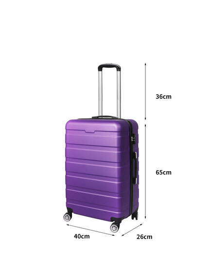 Slimbridge 24" Luggage Case Suitcase Purple 24 inch-1973193940404408322