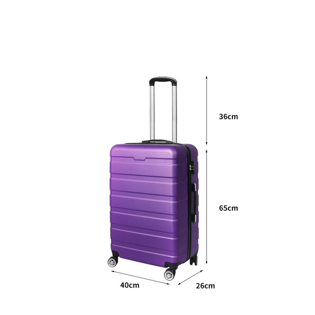 Slimbridge 24" Luggage Case Suitcase Purple 24 inch-1973193940404408322
