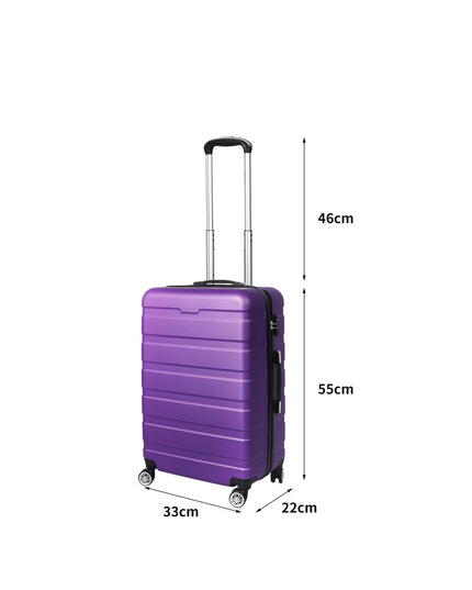 Slimbridge 20" Carry On Luggage Case Purple 20 inch-1975420480173248514