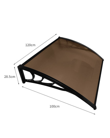 Mountview Window Door Awning Outdoor 1M X 1.2M Brown 1x1.2M-1975420432408514562