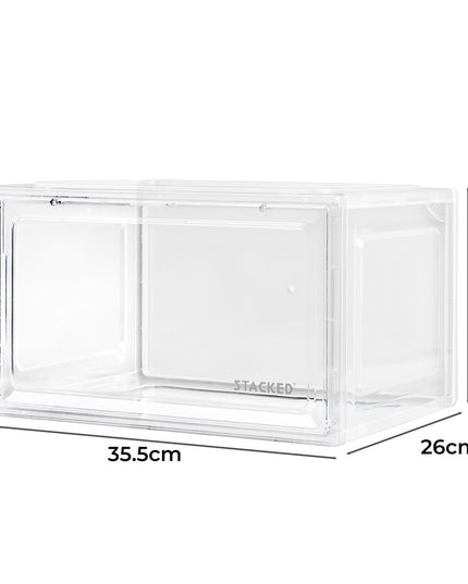 Stacked Shoe Box Acrylic Sneaker Display 1PC Clear-1973193709193400322